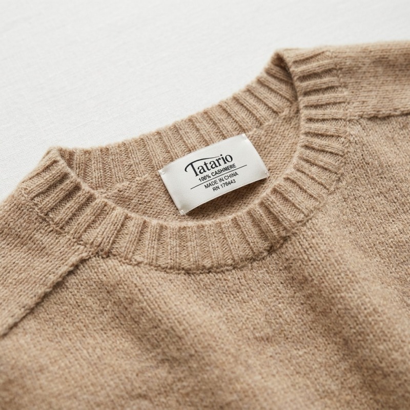 Women's 100% Pure Cashmere Thickened Mock Neck Sweater - Image 3