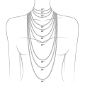 44-Pearl Peacock Color Necklace (9.3-9.5mm) - 18 Inches - 14K Rose Gold Plated Alloy 6