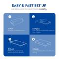 EGOHOME Charcoal Gel Memory Foam Mattress 10-Inch  Cooling & Pressure Relief 10