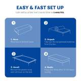 EGOHOME Charcoal Gel Memory Foam Mattress 10-Inch Cooling & Pressure Relief thumbnail 10