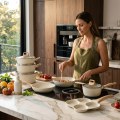 Premium Granite-Coated Nonstick Cookware Set ,21-Pc kitchen set with 8 Cookware Pc, Induction Ready & PFAS-Free 4