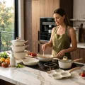Premium Granite-Coated Nonstick Cookware Set ,21-Pc kitchen set with 8 Cookware Pc, Induction Ready & PFAS-Free 4