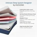 EGOHOME Gel Memory Foam Mattress 14-inch Cooling Cover & Pressure Relief 4