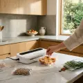 Fully Automatic Household Food Vacuum Sealer A5 - 4 Modes (Dry/Moist/Oil/Soft), Minimalist White 2