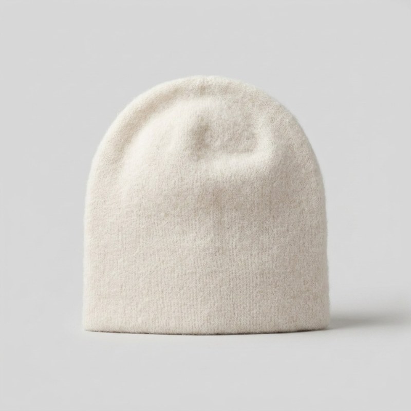 100% Pure Cashmere Women's Beanie - Premium Autumn/Winter Warm Ear Protection Hat - Image 1