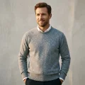Men's Classic 100% Pure Cashmere Crew Neck Sweater 1