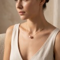 10.38mm Pearl Necklace, 14K Gold Plated 2