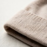 Women's 100% Pure Cashmere Beanie - Luxury British Style Winter Knit Hat thumbnail 2
