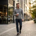 Men's 100% Pure Cashmere Classic Crewneck Sweater 3