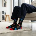 Colorful Mushroom Novelty Crew Socks - Unisex One Size, Premium Cotton Blend 2