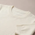Women's 100% Pure Cashmere Short-Sleeve Sweater - Ivory White, Ultra-Light, Soft 5