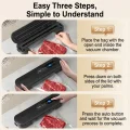 Smart Digital Vacuum Sealer - Household Dry & Wet Food Preservation Machine S3 White 6