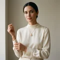 18K Gold Plated Pearl Pendant Necklace, 10.18mm, 18in, 18K Gold Plated 6