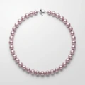 AAA Grade Purple Freshwater Pearl Necklace 9-11mm, 16.5in 1