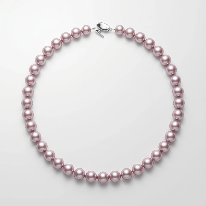 AAA Grade Purple Freshwater Pearl Necklace 9-11mm, 16.5in - Main Image