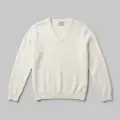 Women's High-End Brushed V-Neck Pure Cashmere Sweater 5