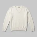 Women's High-End Brushed V-Neck Pure Cashmere Sweater 5