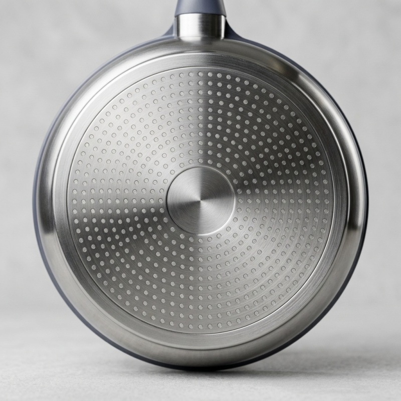 10 inch Low-Smoke Wear-Resistant Integrated Die-Cast Sauté Pan  with Tempered Glass Lid, Compatible with All Stoves - Image 3