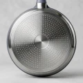 10 inch Low-Smoke Wear-Resistant Integrated Die-Cast Sauté Pan with Tempered Glass Lid, Compatible with All Stoves 3