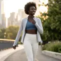 Women's Premium Skin-Friendly Soft Yoga Pants | 20% Lycra® Fabric - Off-White 4