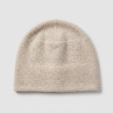 Women's 100% Pure Cashmere Beanie - Luxury British Style Winter Knit Hat thumbnail 1