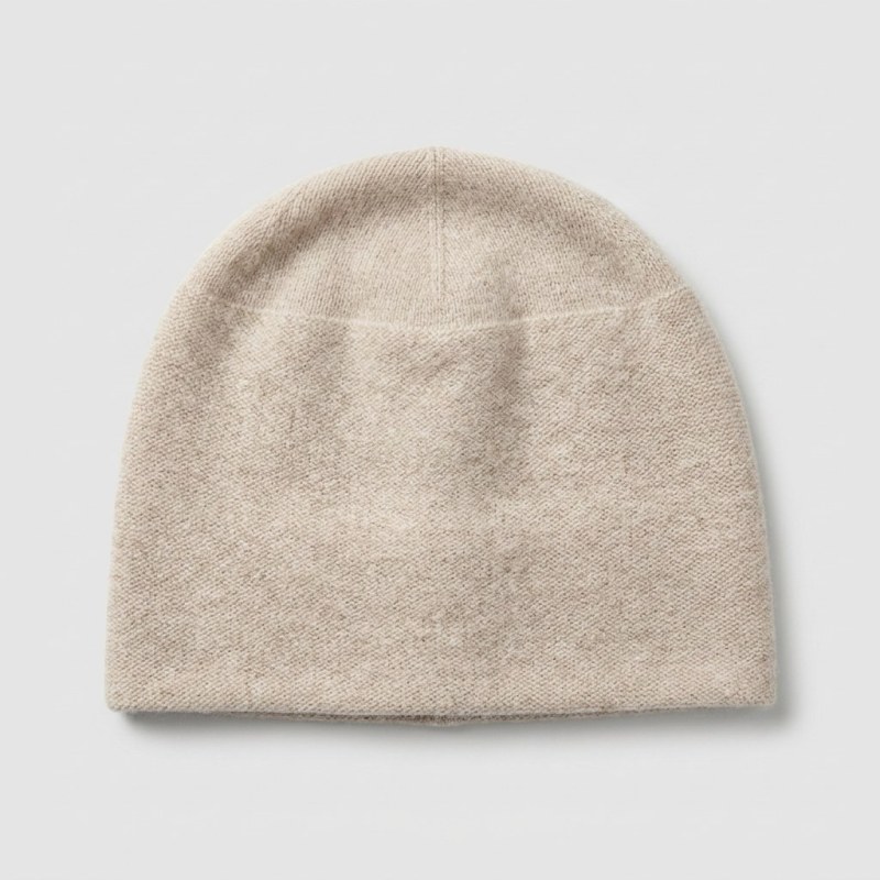 Women's 100% Pure Cashmere Beanie - Luxury British Style Winter Knit Hat - Image 1