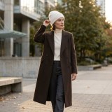 100% Pure Cashmere Women's Beanie - Premium Autumn/Winter Warm Ear Protection Hat thumbnail 2