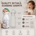 OtterSip Thermal Silicone Lid Insulated Bottle (Brown) - Stainless Steel Vacuum Flask 450ml/16 oz  5
