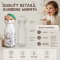 OtterSip Thermal Silicone Lid Insulated Bottle (Brown) - Stainless Steel Vacuum Flask 450ml/16 oz 5
