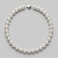 AAA Grade White Large Pearl Necklace 10-11mm, 16.5in