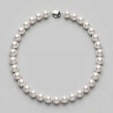 AAA Grade White Large Pearl Necklace 10-11mm, 16.5in thumbnail 1
