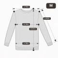 Women's 100% Pure Cashmere Sweater - Heather Gray, Low Neck, Basic Style 7