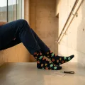 Tropical Fish Pattern Crew Socks - Unisex One Size, Premium Cotton Blend 2