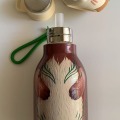 OtterSip Thermal Silicone Lid Insulated Bottle (Brown) - Stainless Steel Vacuum Flask 450ml/16 oz  3