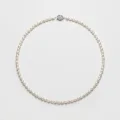 48" Freshwater Pearl Long Necklace - 185 Teardrop Pearls, Silver-Plated Clasp 1