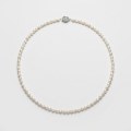 48" Freshwater Pearl Long Necklace - 185 Teardrop Pearls, Silver-Plated Clasp 1