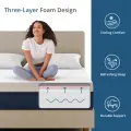 EGOHOME Gel Memory Foam Mattress 14-inch Cooling Cover & Pressure Relief 6
