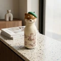 OtterSip Thermal Silicone Lid Insulated Bottle (White) - Stainless Steel Vacuum Flask 450ml/16 oz  8