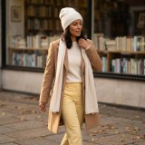 100% Pure Cashmere Women's Beanie - Premium Autumn/Winter Warm Ear Protection Hat thumbnail 5