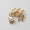 Ear of Wheat Pearl Brooch 11.5mm 1