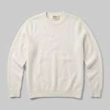 Women's Luxury Brushed Cashmere Crewneck Sweater - Elegant White (L) thumbnail 5