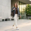 Women's Premium Skin-Friendly Soft Yoga Pants | 20% Lycra® Fabric - Off-White 3