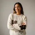 100% Pure Cashmere Long-pile Brushed Women's Crew Neck Sweater 1