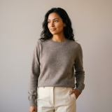100% Pure Cashmere Women's Crew Neck Sweater thumbnail 2