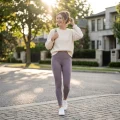 Women's Premium Buttery Soft Yoga Pants | 20% Lycra® Fabric- PurpleGrey 4