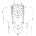 Premium Dark Peacock Freshwater Pearl Necklace18", 9-9.5mm Oval Pearls, Silver-Plated 6