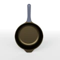10 inch Low-Smoke Wear-Resistant Integrated Die-Cast Sauté Pan with Tempered Glass Lid, Compatible with All Stoves 2
