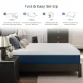 EGOHOME Haven Gel Memory Foam Mattress 12-Inch Cooling Cover & Pressure Relief 9