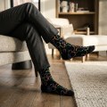 Stethoscope Pattern Personalized Crew Socks - Unisex One Size, Premium Cotton Blend 2
