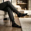 Stethoscope Pattern Personalized Crew Socks - Unisex One Size, Premium Cotton Blend 2